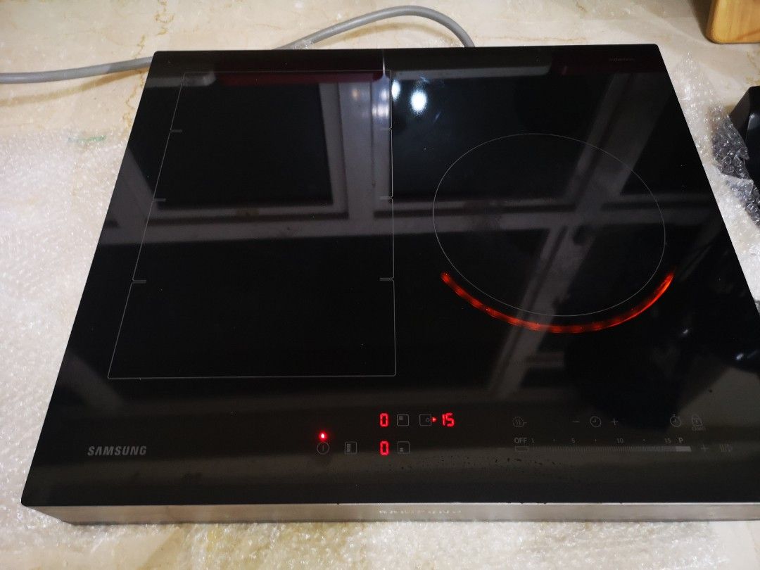 Samsung Virtual Flame Induction Electric Cooker Hob NZ63K7777BK, TV