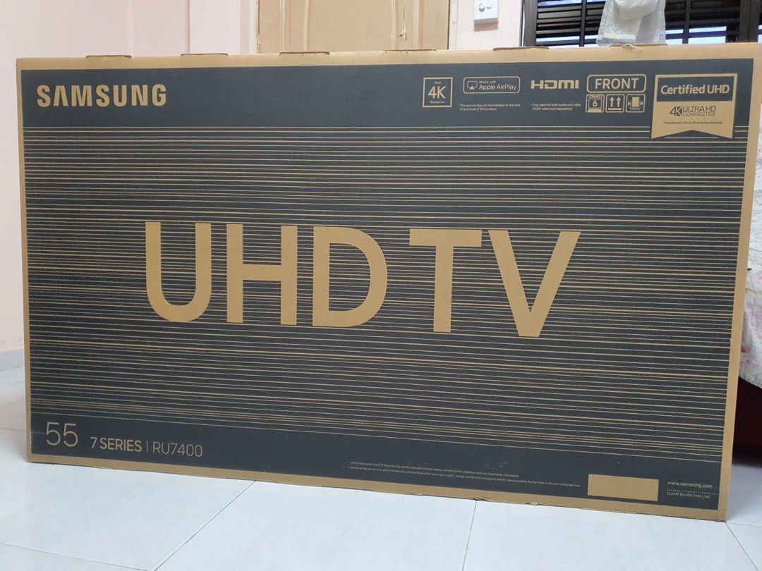 Samsung RU7400 4K UHD, TV & Home Appliances, TV & Entertainment, TV on ...