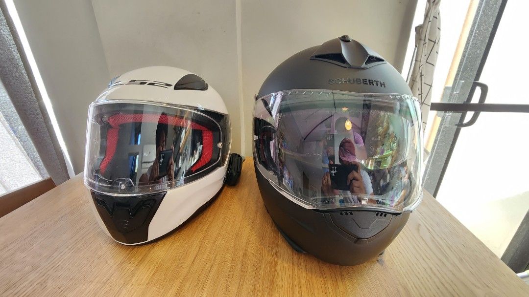 Schuberth and Ls2 Helmets with Cardo Packtalk Bold Duo Motorbikes