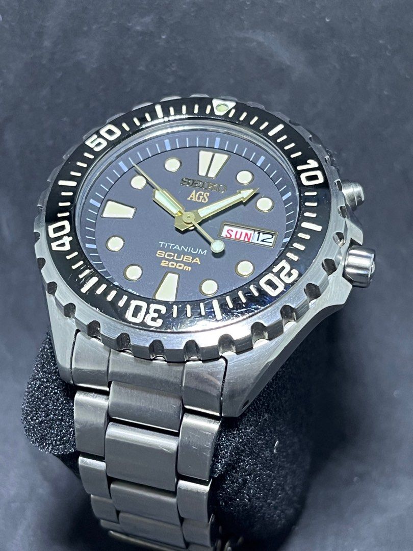 Seiko SBBW045 Unobtanium Diver Luxury Watches on Carousell