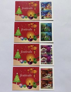 Singapore stamp 2012 Festivals greetings 1st local x 4 booklets mnh