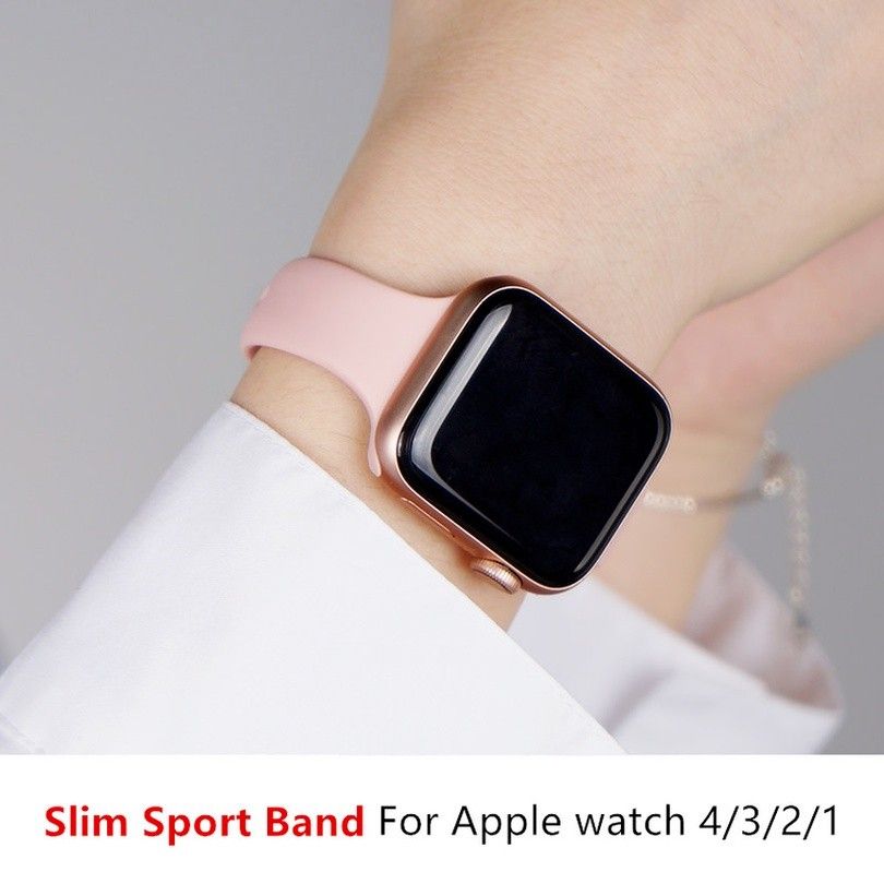 Slim Band Apple Watch Strap Sand Pink Mobile Phones Gadgets