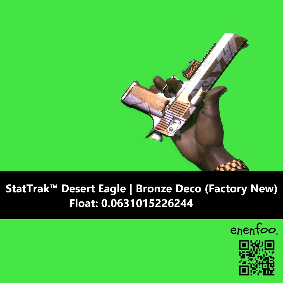 Maestro Kirurgi Væve ST DESERT EAGLE BRONZE DECO FN FACTORY NEW CSGO SKINS ITEMS STATTRAK KNIFE  DEAGLE DE, Video Gaming, Gaming Accessories, In-Game Products on Carousell