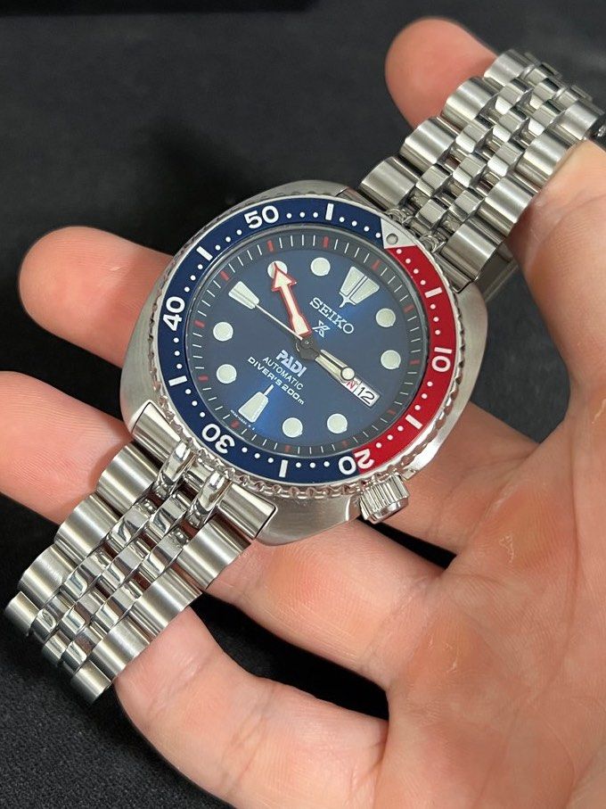 SEIKO Prospex King Turtle SRPE03 w/ Strapcode Jubilee Bracelet