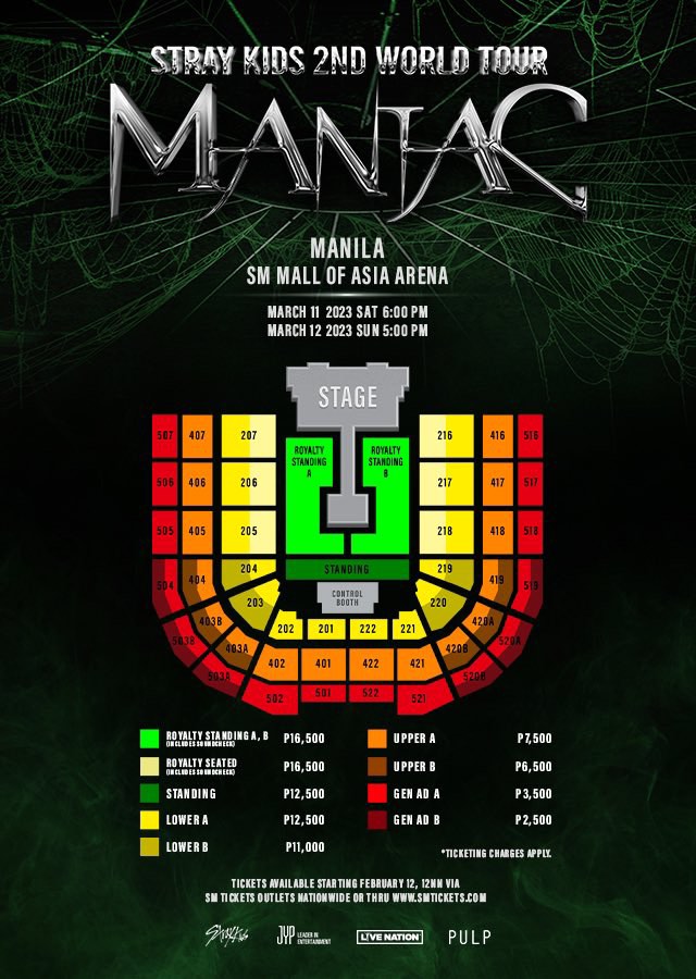 Stray Kids 2nd World Tour "MANIAC" in MANILA GENAD A TICKET DAY 2