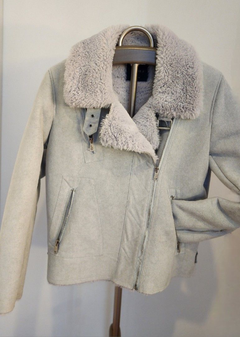 suede and wool jacket