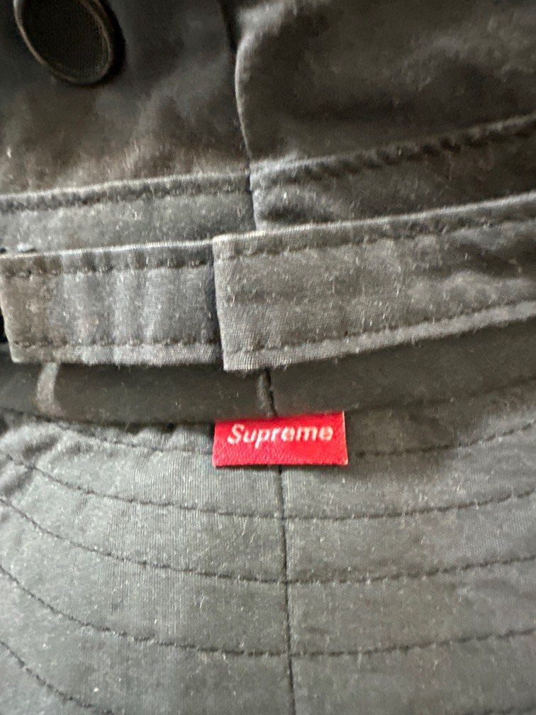 Supreme X Stone Island Camo Bucket hat Black Women s Fashion