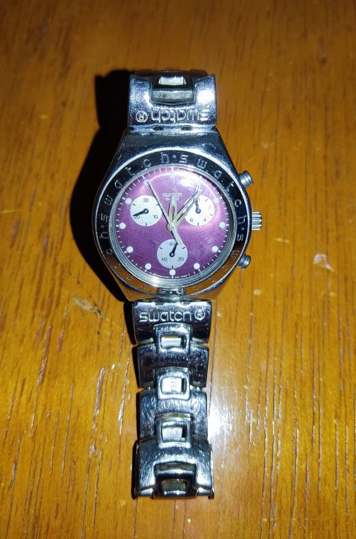 Swatch Irony watch (Category: Watches) located in Kuala Lumpur. Submitted by timioscreations (Listing ID 1214840407, Image 1). Description: Used with care. Still working well. Minor scratches on the glass. Includes battery..