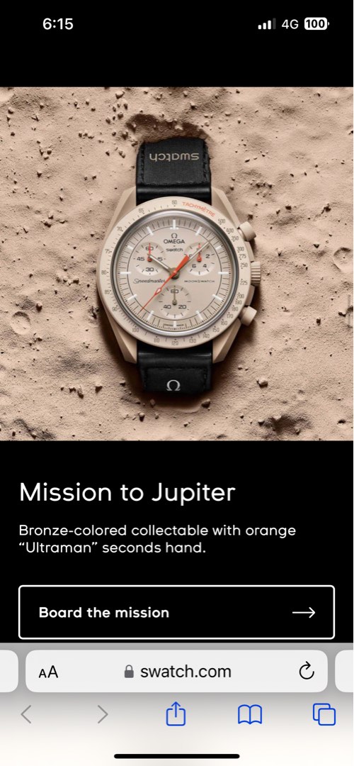 Swatch Jupiter, Luxury, Watches on Carousell