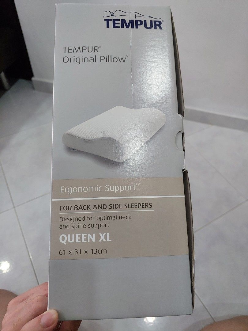 Tempur Original Pillow (Queen XL), Furniture & Home Living, Furniture