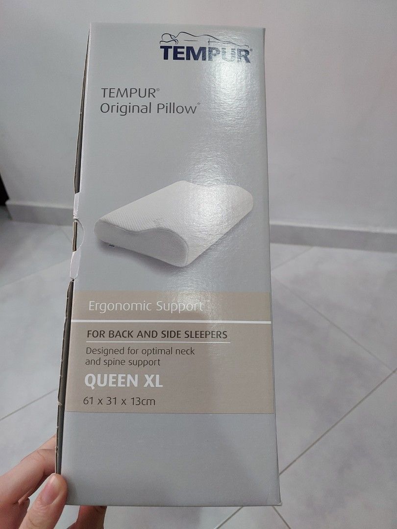 Tempur Original Pillow (Queen XL), Furniture & Home Living, Furniture
