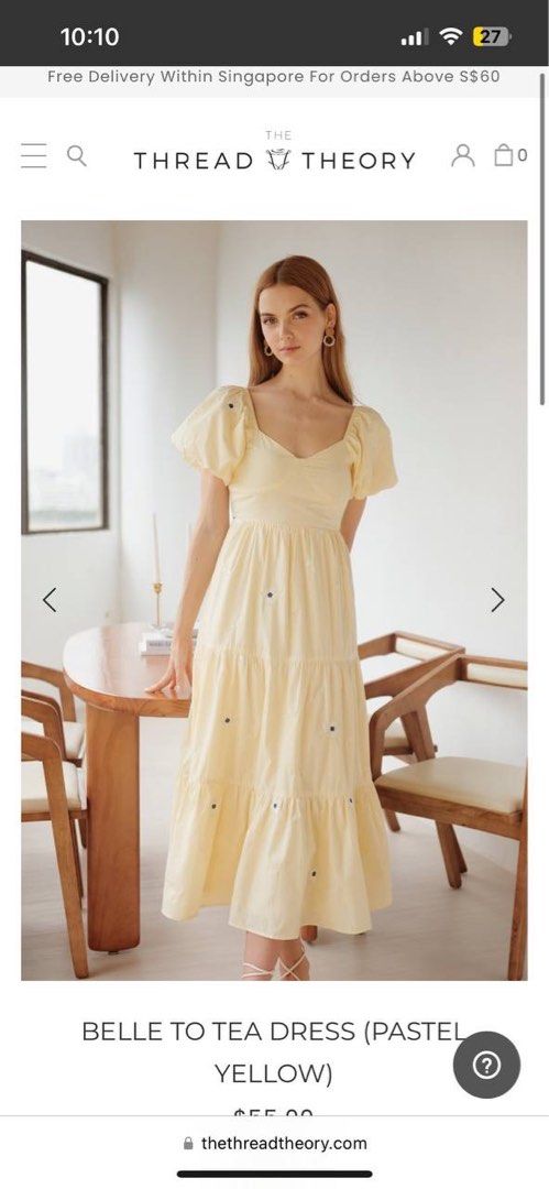 Theory discount yellow dress