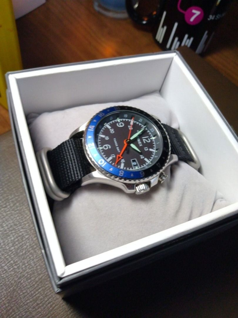 Allied three gmt sales 43mm silicone watch