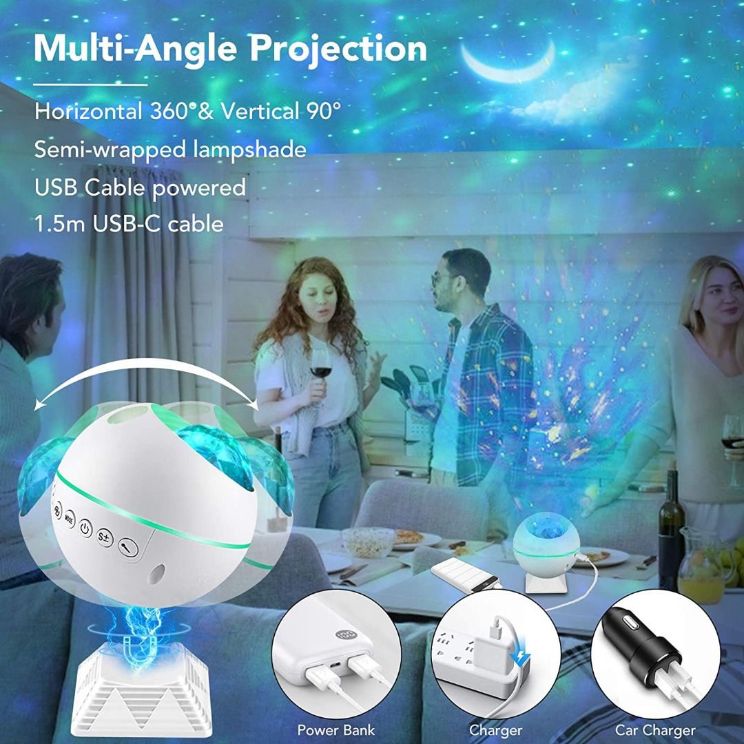 Tobeape Portable Star Projector, Night Light Projector with Remote
