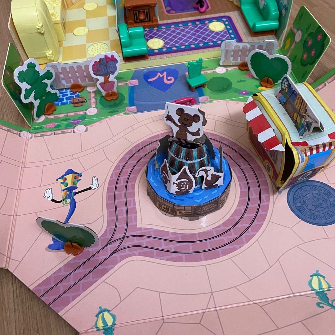 Tokyo Disney Disneyland Minnie Mouse House Playset Play Set Buttons and