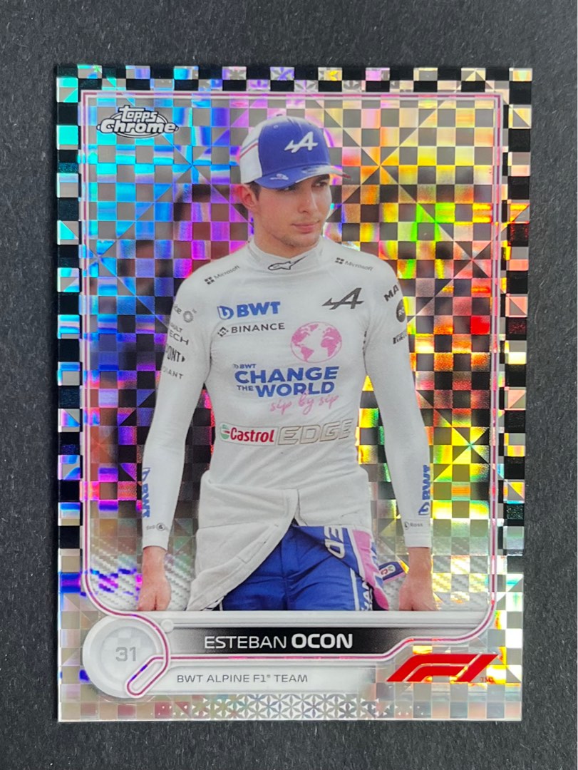 Topps Chrome F1 2022 ESTEBAN OCON, Hobbies & Toys, Memorabilia