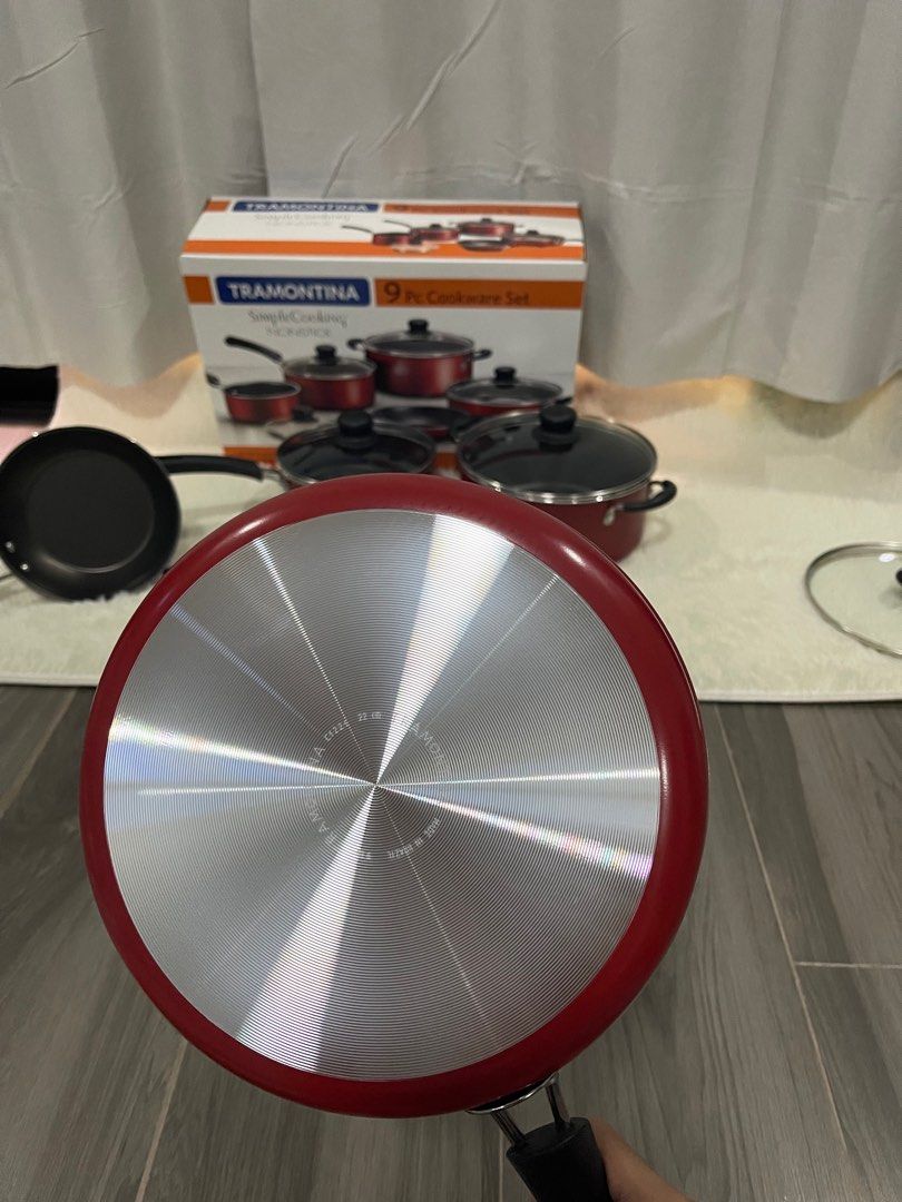 tramontina cookware (Category: Other Kitchenware & Tableware) located in Calamba. Submitted by zarahzion (Listing ID 1214813418, Image 2). Description: tramontina cookware set 9pcs comes with box guranteed original & brandnew from USA 🇺🇸 lalamove ready 🚨Calamba Laguna.