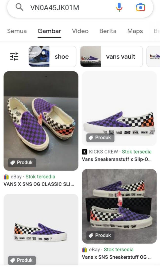 Vans x sns classic slip on LX, Fesyen Pria, Sepatu , Sneakers di