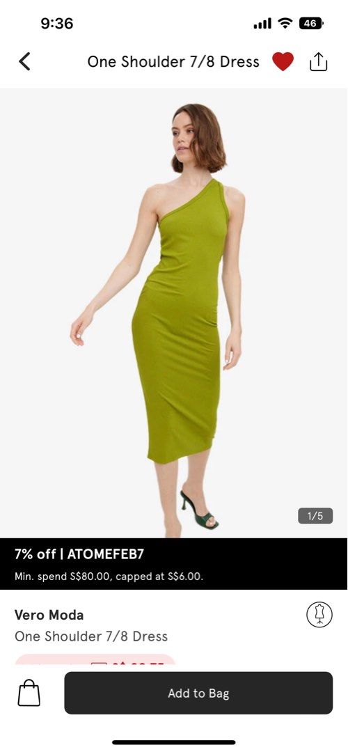 One shoulder cheap dress vero moda