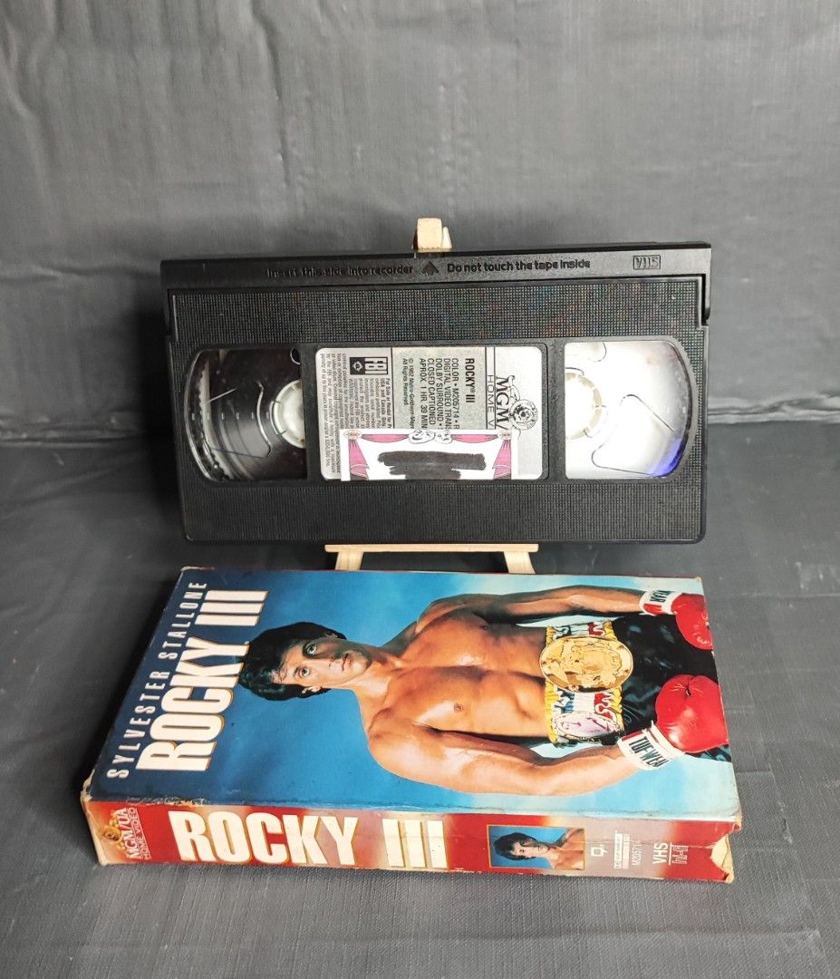 VHS Tapes Rocky 1 , 3 , 4 Collection, Hobbies & Toys, Memorabilia