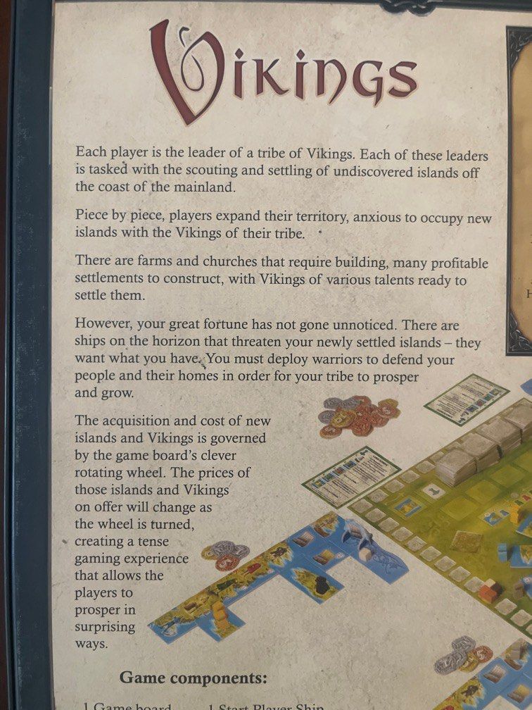 Vikings Strategy Board Game, Hobbies & Toys, Toys & Games on Carousell