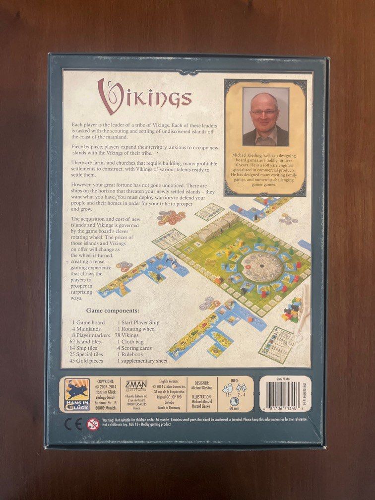 Vikings Strategy Board Game, Hobbies & Toys, Toys & Games on Carousell