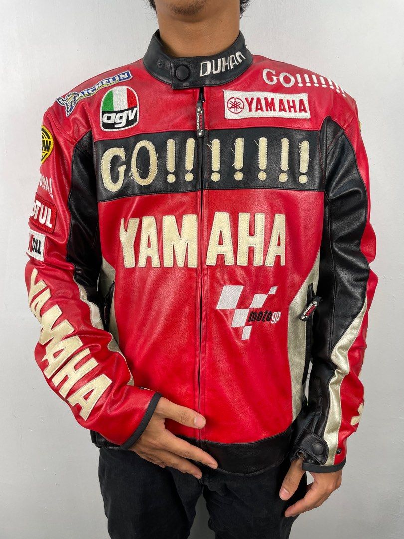 Leather shop yamaha jacket
