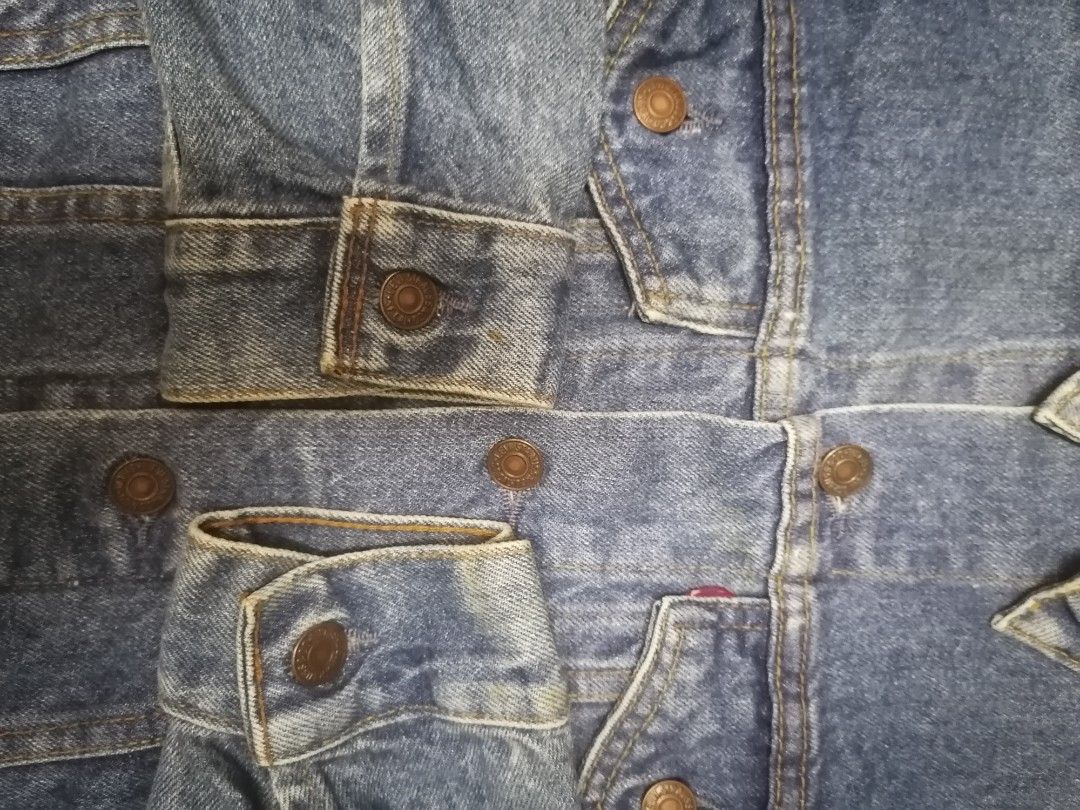 Vtg Levis denim jacket button 523, Men's Fashion, Coats, Jackets and
