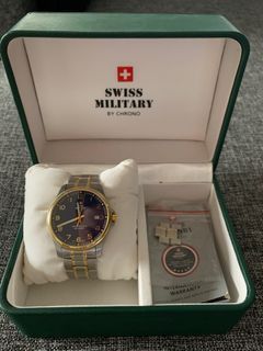 Watch for Sale! Swiss Military Quartz 3 Hands 3-Hand 39mm Stainless Steel Band  SM30200