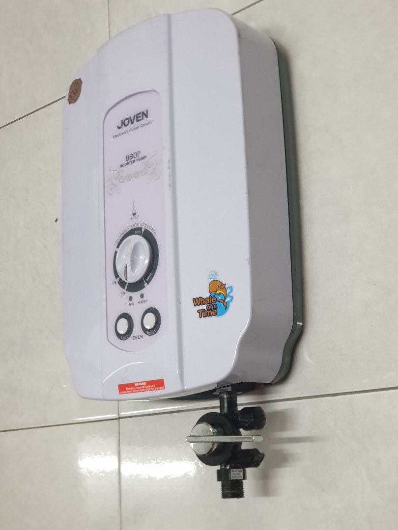 Water Pump Heater Bath Air Pemanas Mandi Joven booster pump 880p, TV u0026 Home  Appliances, Water Heater u0026 Instant Showers on Carousell