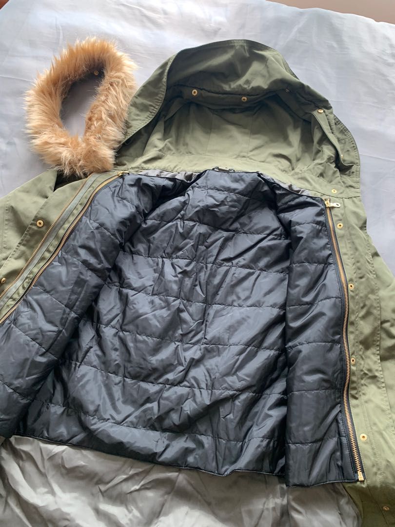 Fur hood shop winter jacket