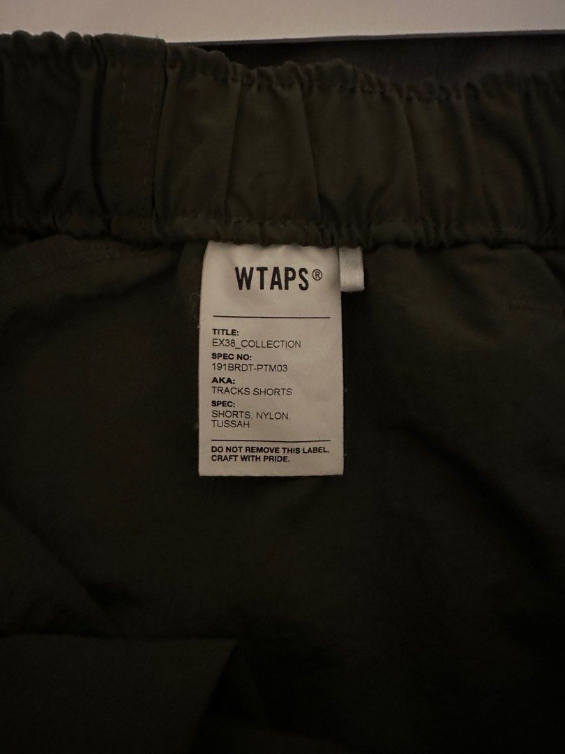 WTAPS 19SS TRACKS SHORTS OLIVE M, 男裝, 褲＆半截裙, 短褲- Carousell