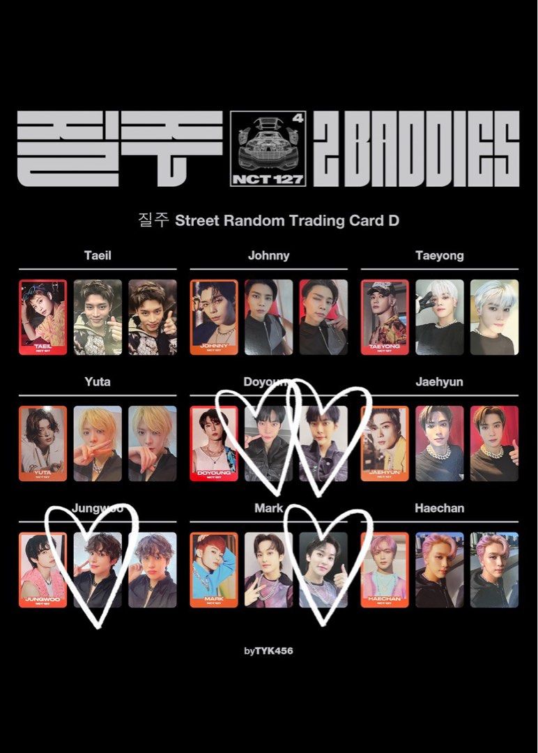 WTT / WTB NCT 127 2 Baddies Trading Card Ver D, Toys