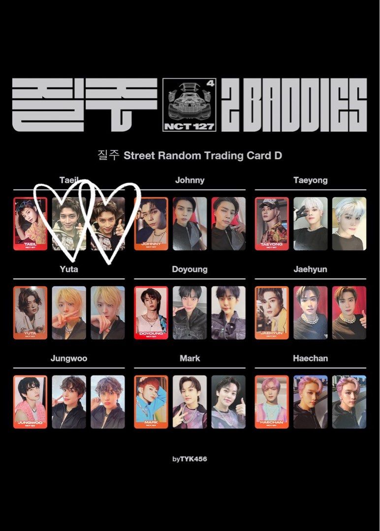 WTT / WTB NCT 127 2 Baddies Trading Card Ver D, Toys