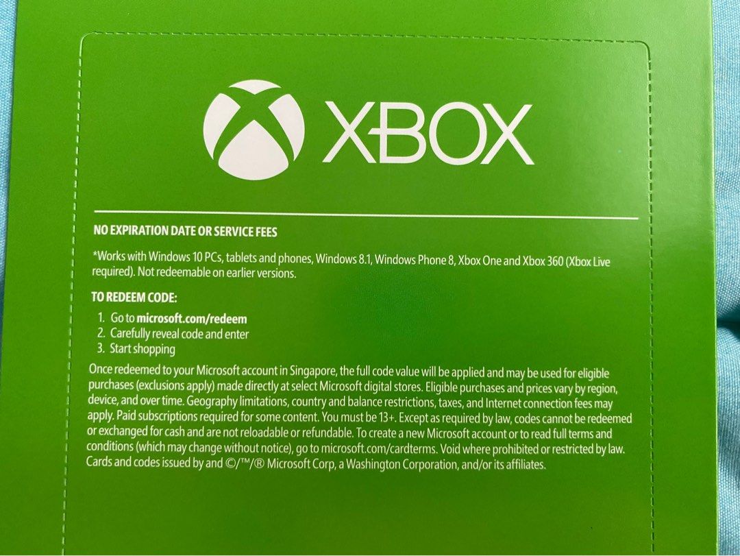 Xbox 1 gift card outlet