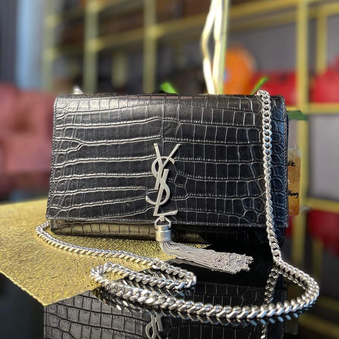 Ysl Kate Crocodile RHW Women s Fashion Bags Wallets Purses