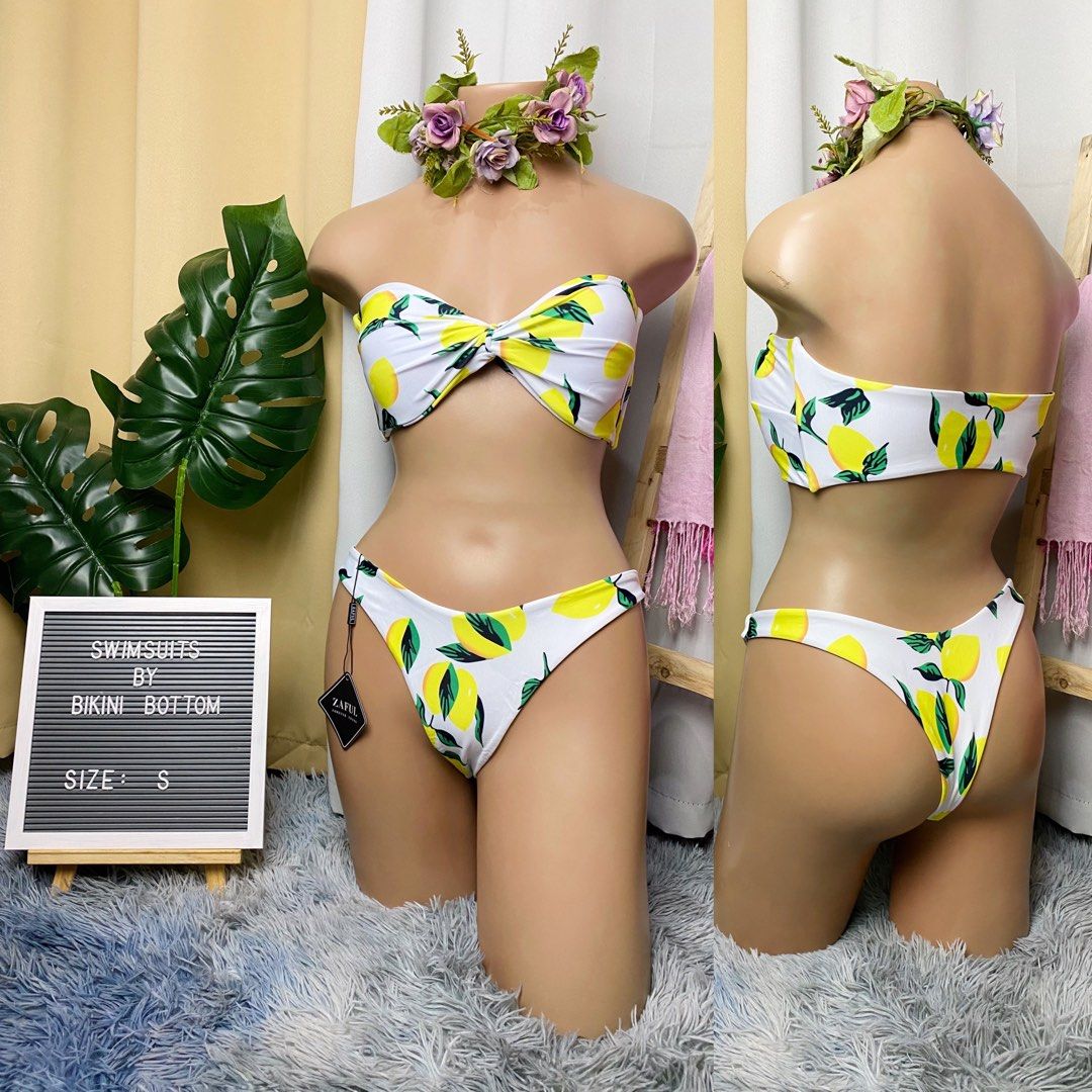 Zaful lemon 2025 bathing suit