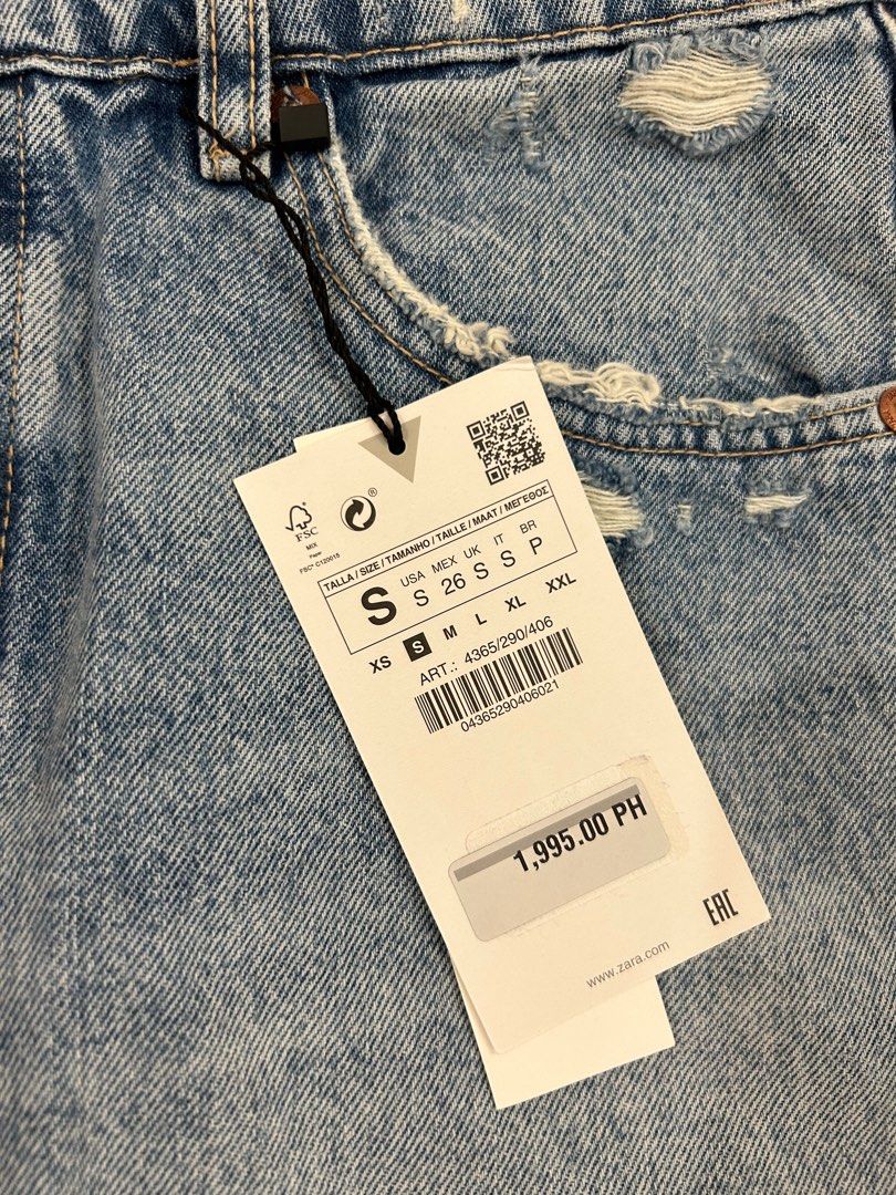 Zara Denim Mini Skirt, Women's Fashion, Bottoms, Skirts on Carousell