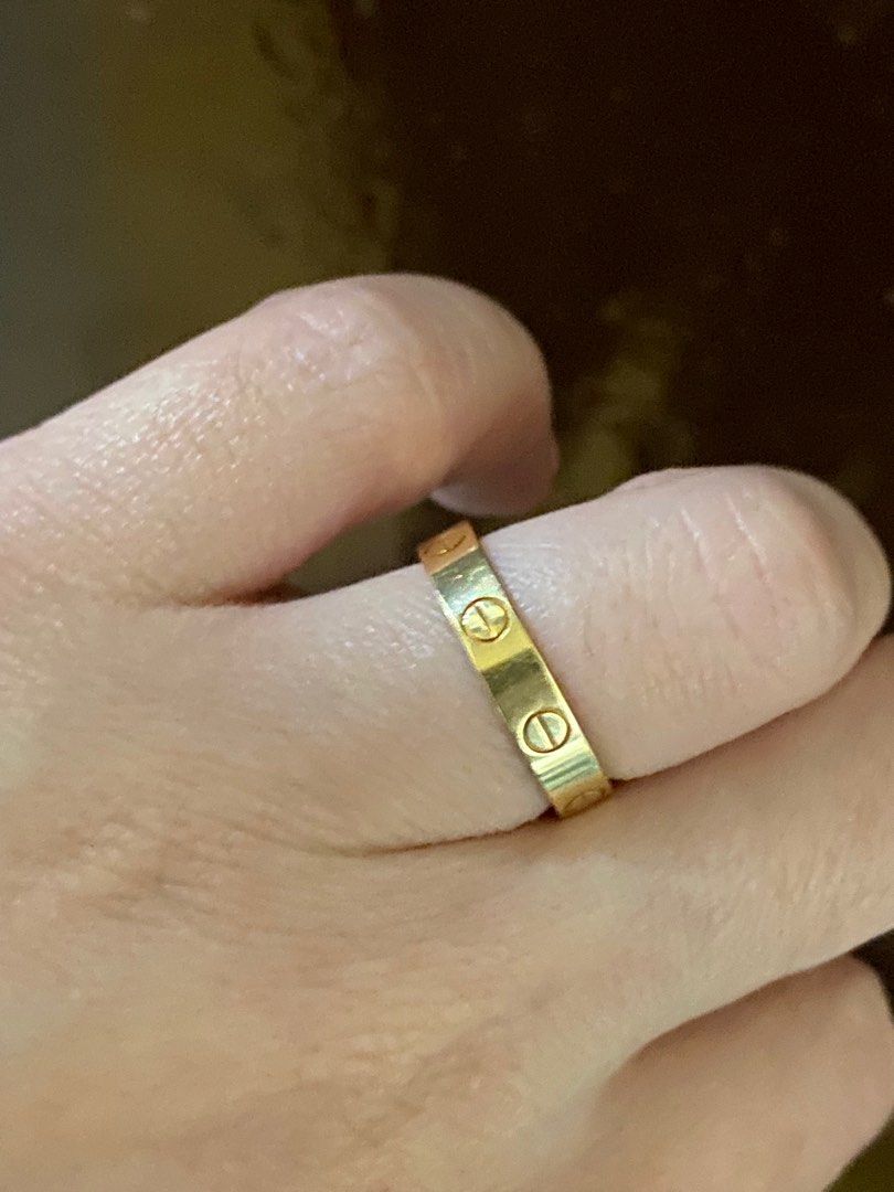 Cartier love ring thin top