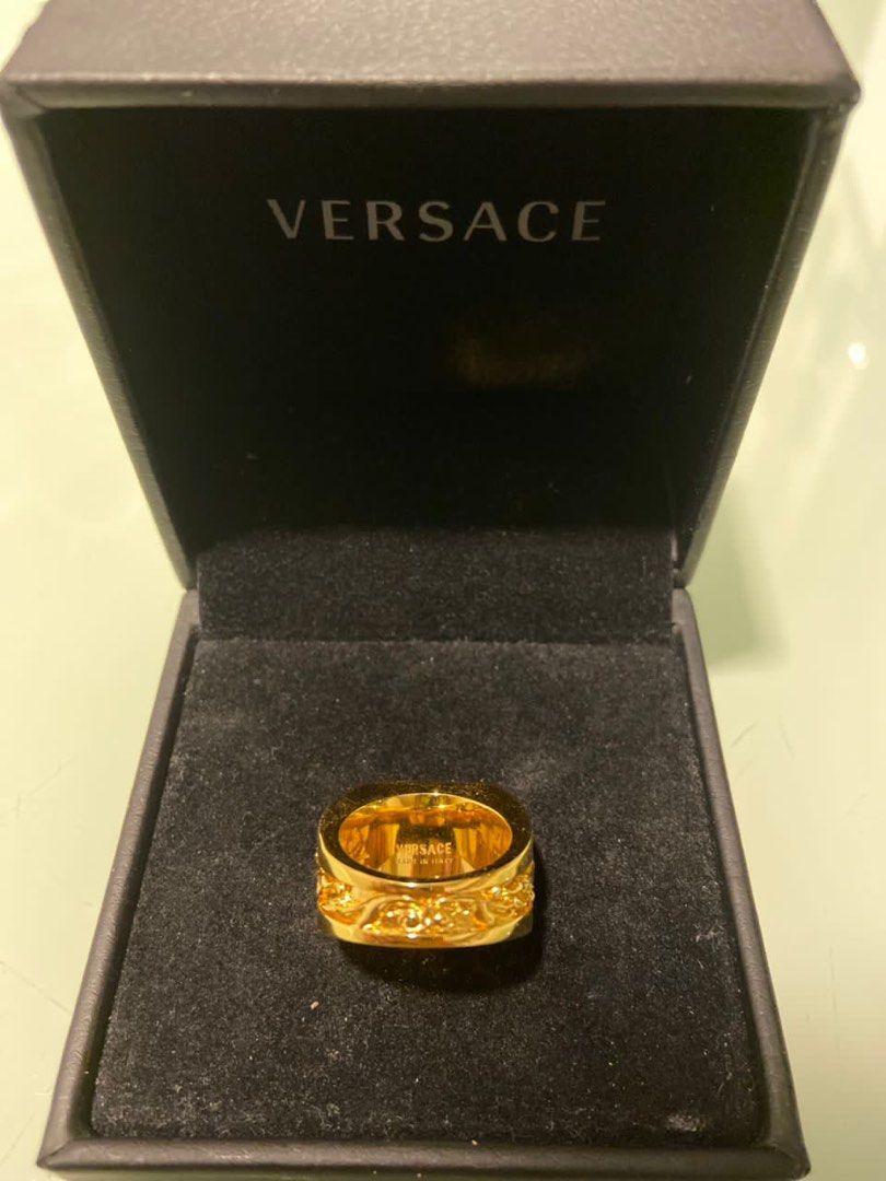 24 Karat Versace Ring Men s Fashion Watches Accessories