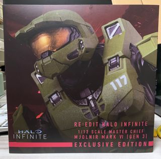 HALO INFINITE MASTER CHIEF FIGURE w/ ASSAULT RIFLE SERIES 2 NEW SEALED 4.5  INCH