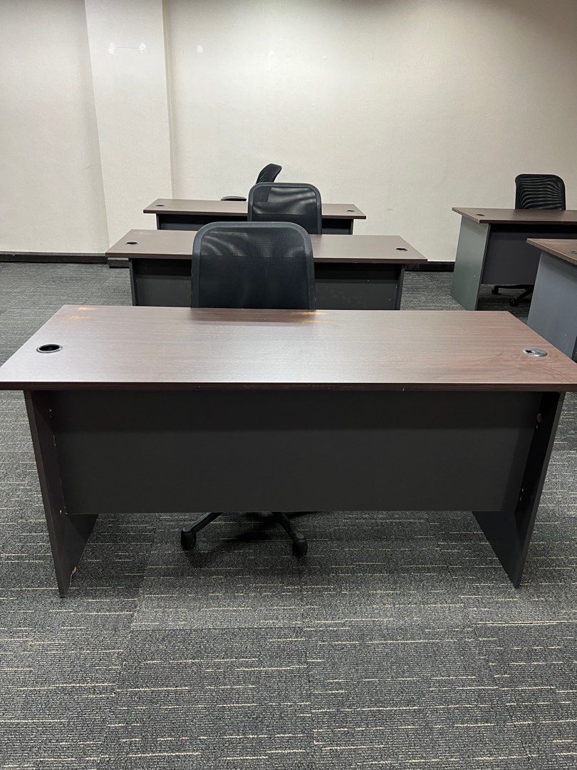 5x2ft Solid Office Table Work Desk Study Table Meja Office 5 kaki