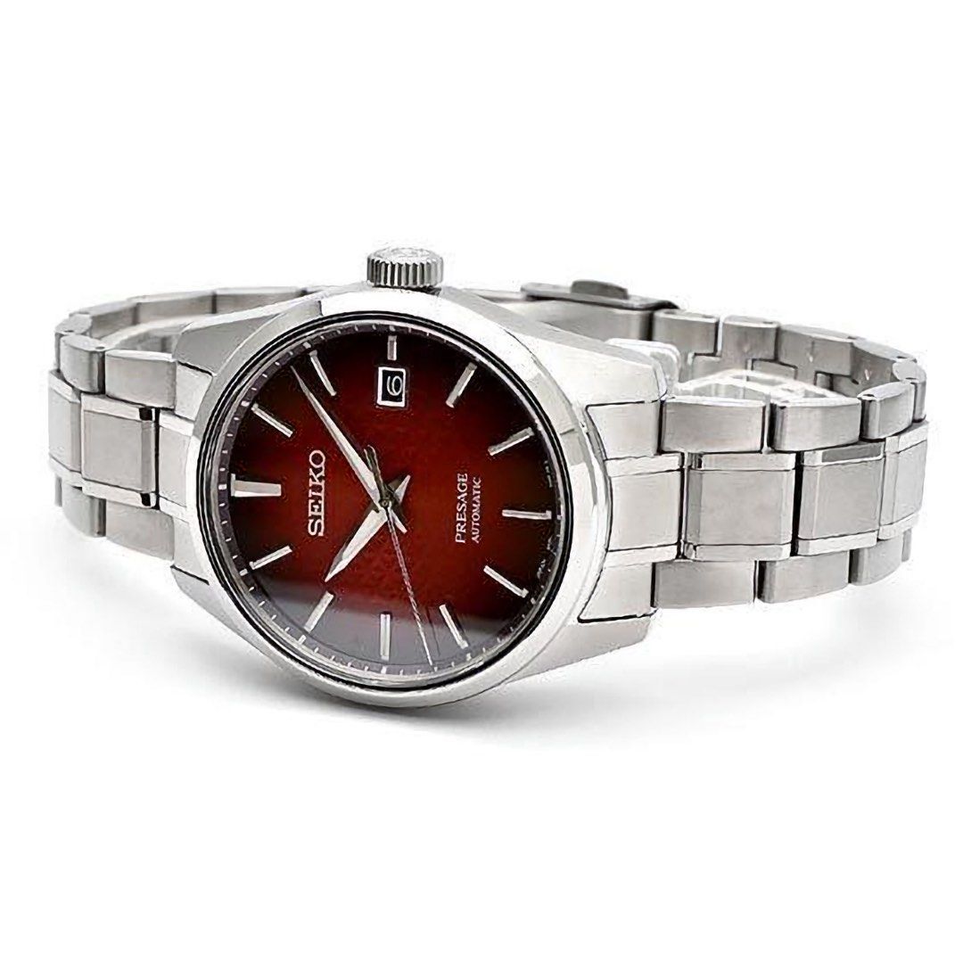 現貨觀塘門市SEIKO Presage Sharp Edged SPB227J1 Automatic Red Dial