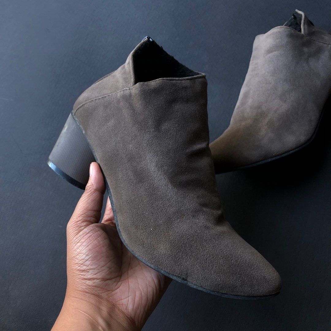 Dark gray ankle boots store
