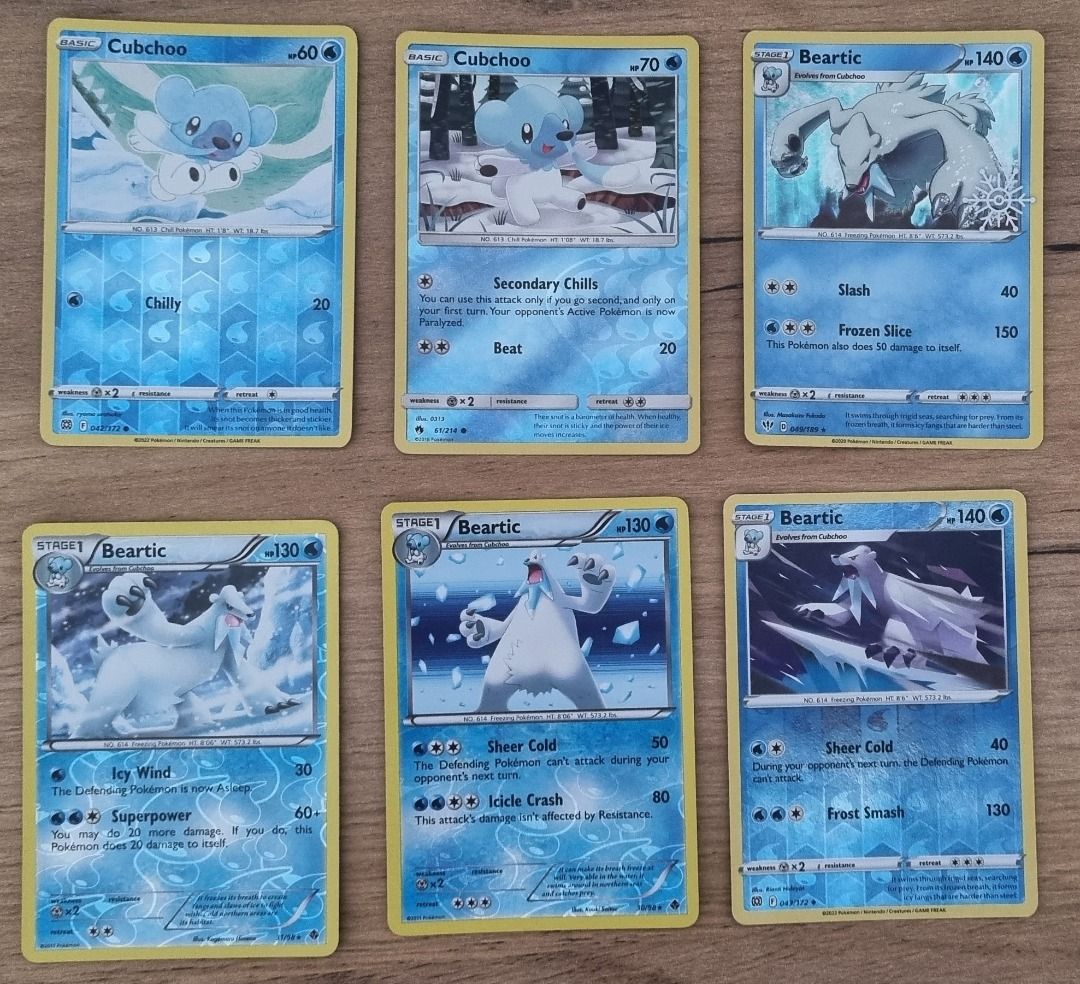 beartic pokemon card value 2022 Beartic