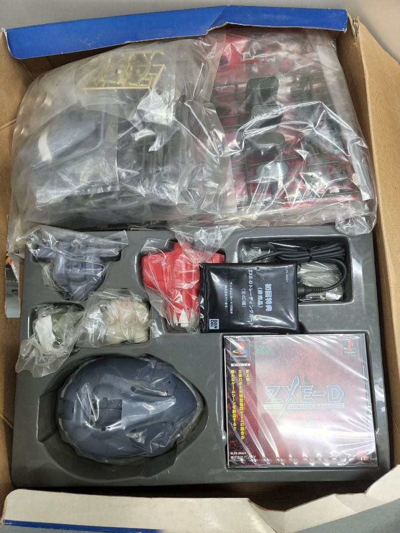 全新PS1 GAME 稀有可組裝實體機械人對戰盒殘Bandai Zxe-d Legend