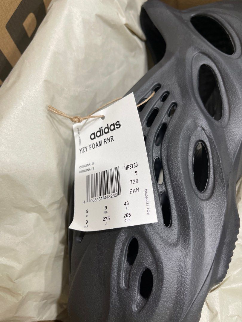 adidas Men's Yeezy Foam Rnr 'Onyx'