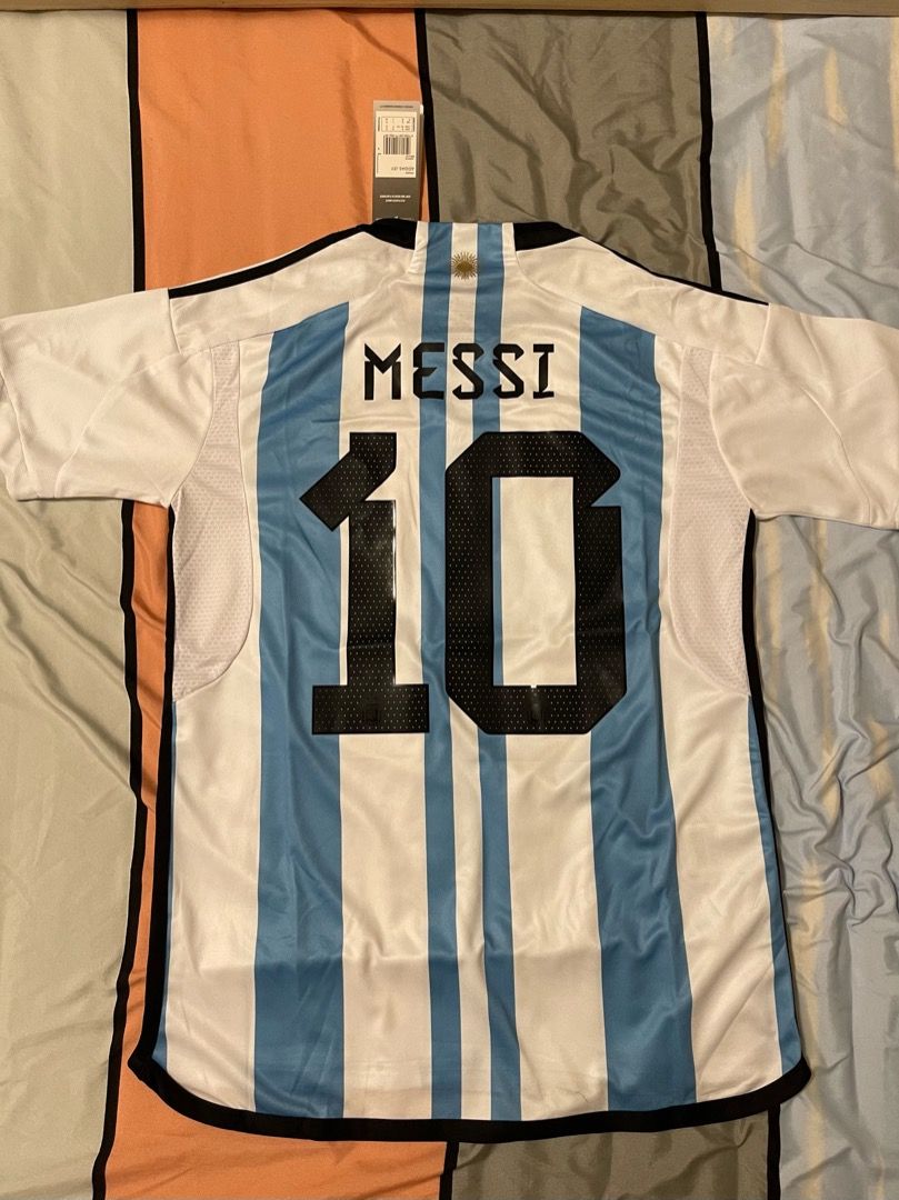 Agentina Messi World Cup Jersey, Men's Fashion, Activewear on Carousell