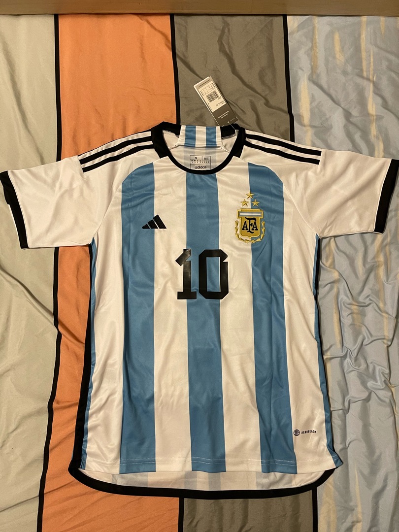 Agentina Messi World Cup Jersey, Men's Fashion, Activewear on Carousell