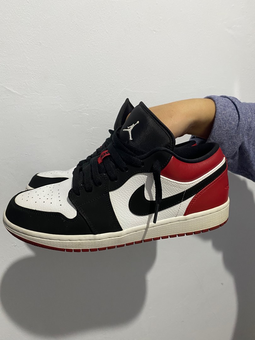 jordan 1 low black toe uk